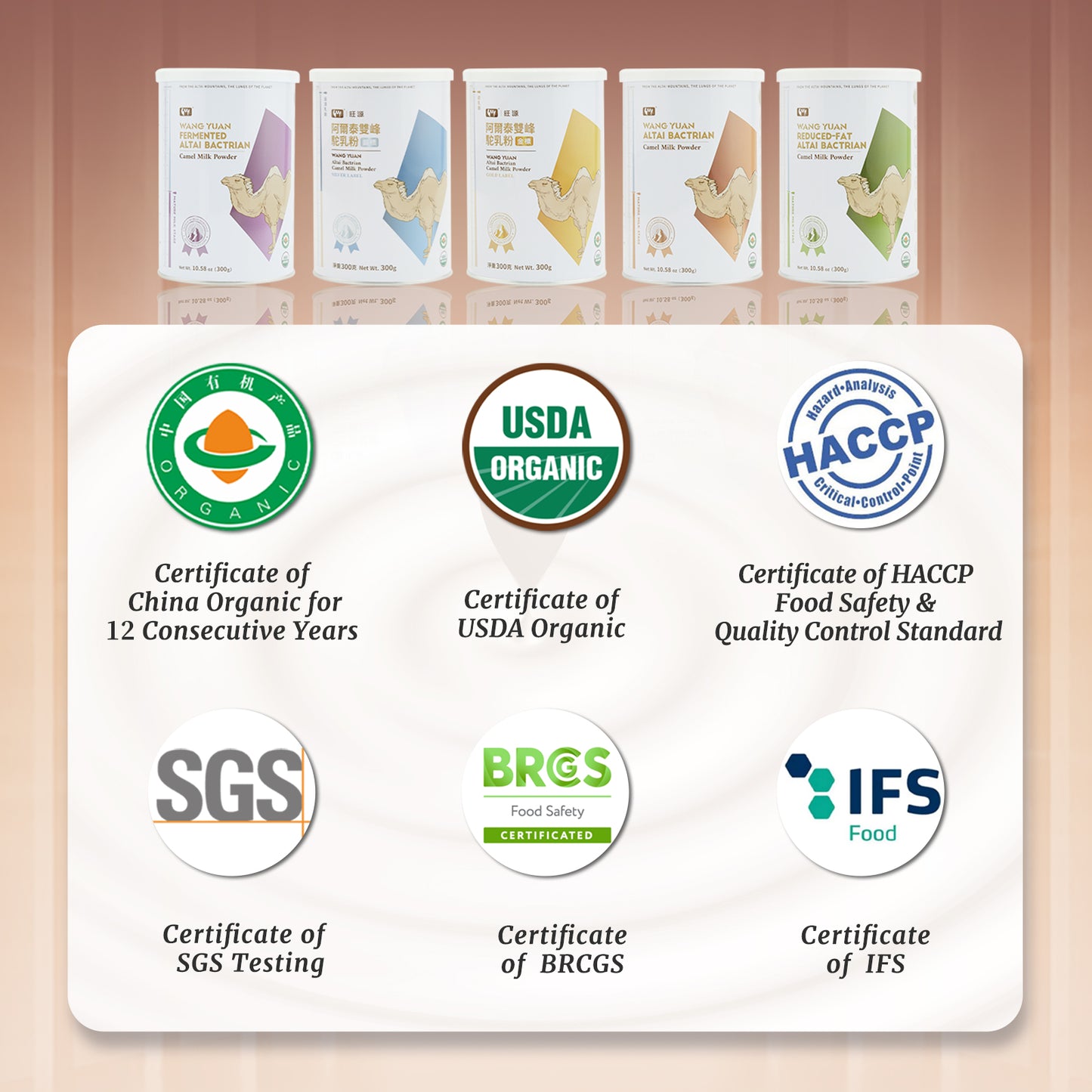 WANG YUAN ALTAI BACTRIAN Camel Milk Powder-Mature Milk