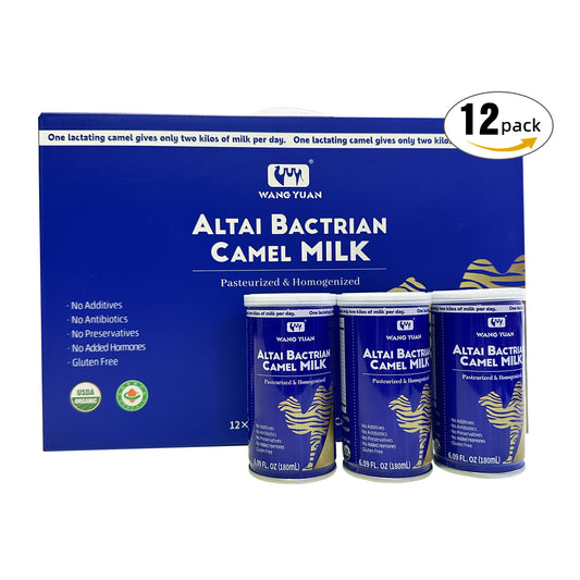 WANG YUAN ALTAI BACTRIAN Camel Milk（canned）· Shelf Life of 6 Months at Room Temperature